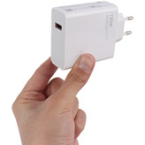 شارژر دیواری 120 وات شیائومی MDY-13-EZ QC3.0 PD 6.1A + کابل تبدیل تایپ سی