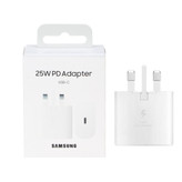 شارژر سه پین SAMSUNG 25W درجهTA800 B ( فست و PD) سفید DST ( شش ماهه شرکتی)