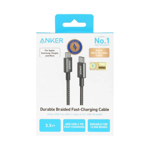 کابل شارژ فست ANKER Type-C to Type-C مدل A8752H11