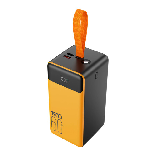 پاوربانک فست شارژ TSCO 60000mAh مدل TP 6001 22.5W - زرد مشکی