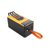 پاوربانک فست شارژ TSCO 60000mAh مدل TP 6001 22.5W - زرد مشکی