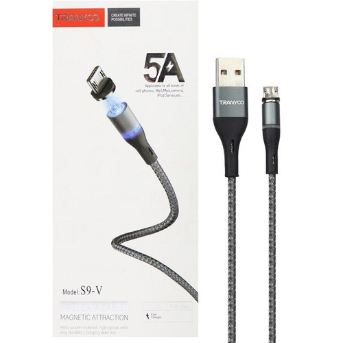 کابل شارژ مغناطیسی ترانیو مدل Micro S9-V طول 1 متر