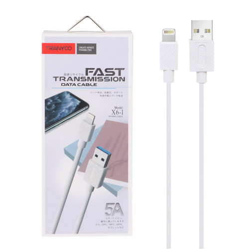 کابل شارژ فست 1.5 متری TRANYOO Type-C مدل X4-I - سفید