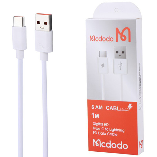 کابل تایپ سی فست شارژ 6 آمپر مک دودو Highcopy طول 1 متر