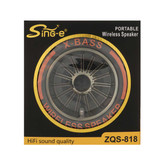 اسپیکر بی سیم Sing-e مدل ZQS-818 - مشکی