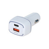 شارژر فندکی فست و PD دو پورت FAST مدل WKN-706 55W - سفید - BSA