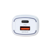شارژر فندکی فست و PD دو پورت FAST مدل WKN-706 55W - سفید - BSA