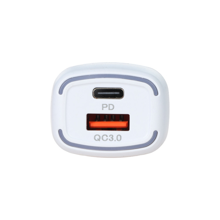 شارژر فندکی فست و PD دو پورت FAST مدل WKN-706 55W - سفید - BSA