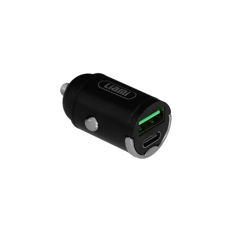 شارژر فندکی PD و فست دو پورت Liami مدل CC.LM-81 38W - مشکی (گارانتی شش ماهه شرکتی)