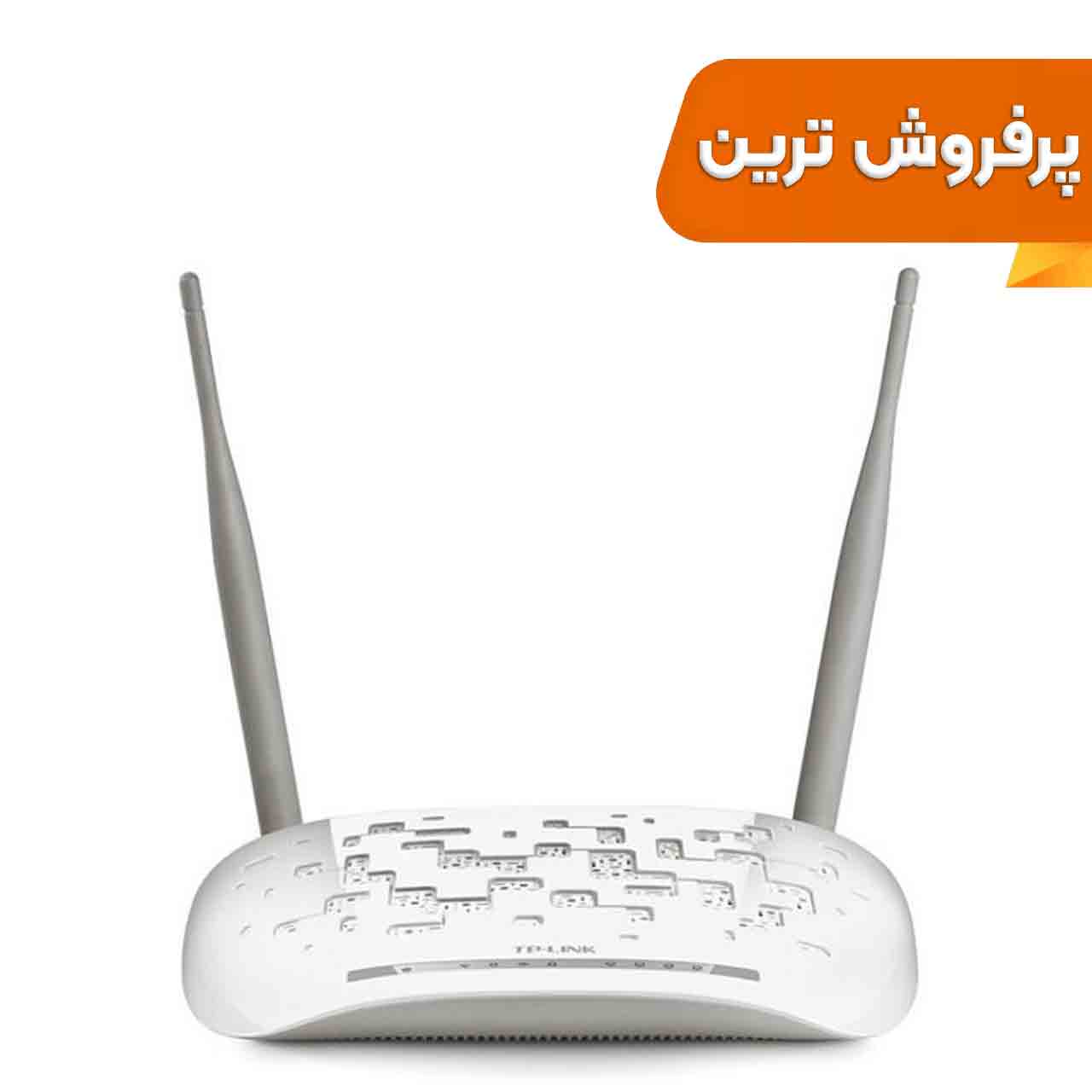 مودم روتر ADSL2 PLUS بی سیم TP-Link مدل TD-W8961N - سفید (گارانتی 36 ماهه پارس ارتباط)