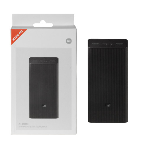 پاوربانک فست شارژ Xiaomi 30000mAh مدل PB3018ZM 18W - مشکی - MMS - اصل چین (گارانتی شش ماهه YA)