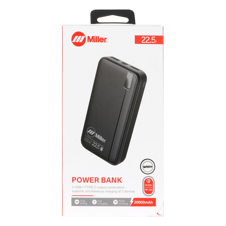 پاوربانک PD و فست شارژ Miller 22.5W 20000mAh مدل MP-226 - سفید (گارانتی پارتیان پایا)