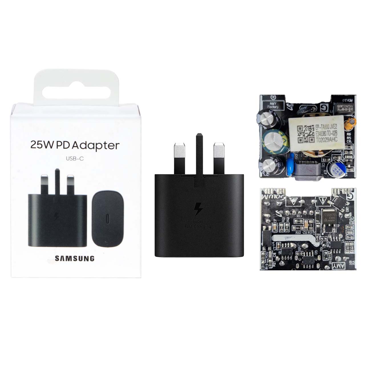 شارژر دیواری سوپر فست و PD تک پورت SAMSUNG مدل EP-TA800 25W - مشکی - MMS (گارانتی شش ماهه YA)