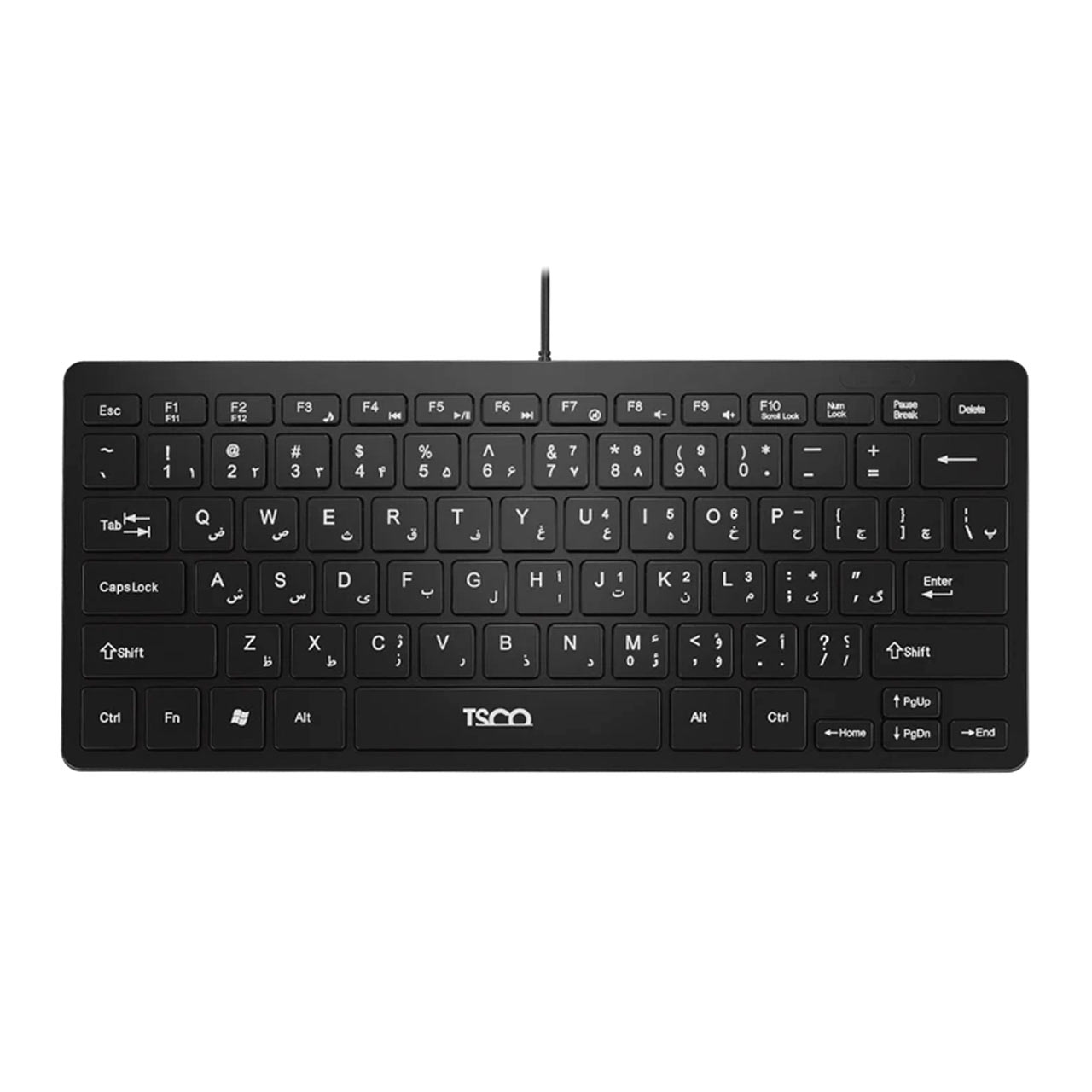 کیبورد باسیم TSCO مدل TK 8044 - مشکی