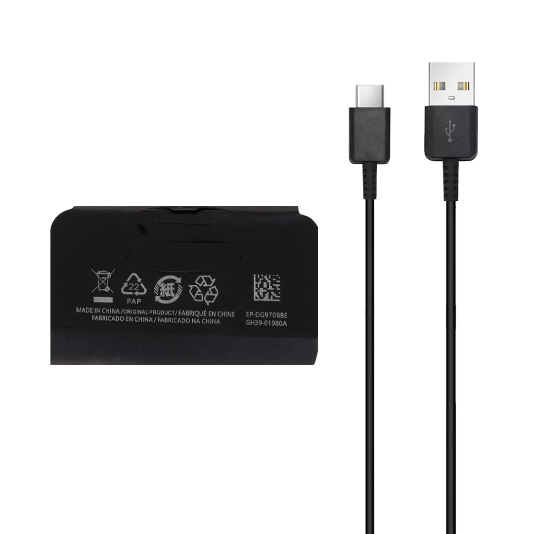 کابل شارژ Samsung Type-C مدل EP-DG970BBE - مشکی - DST (گارانتی شش ماهه شرکتی)