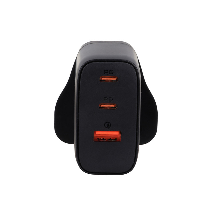 شارژر دیواری فست و PD سه پورت JBQ مدل WC-607B 65W - مشکی (گارانتی یکساله رصاصی)